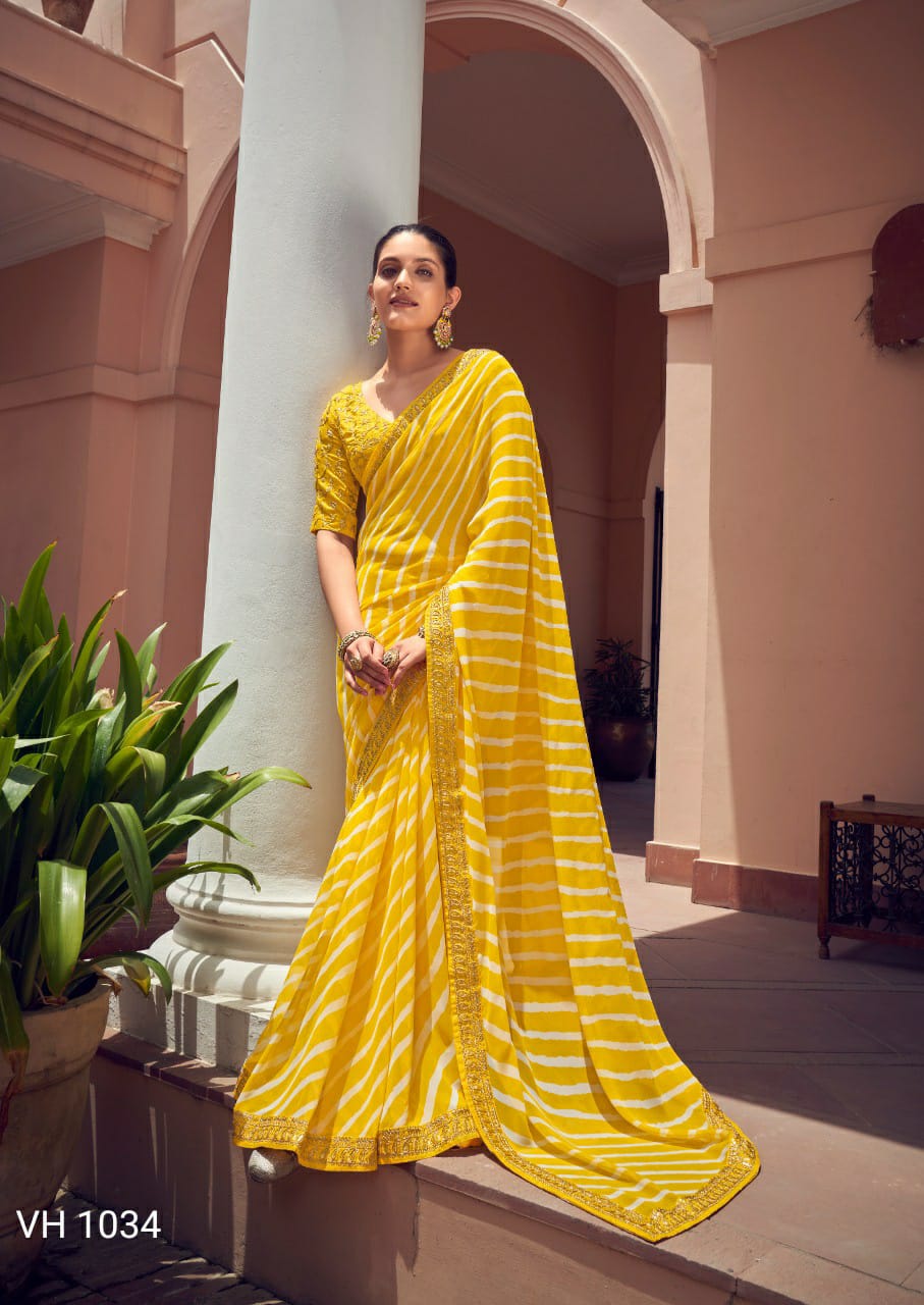 Stavan Vihana 3 Regular Wear Printed Designer Georgette Saree Collection